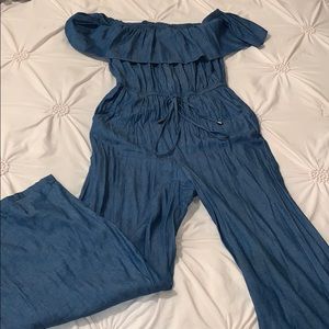 Soft denim pant jumper